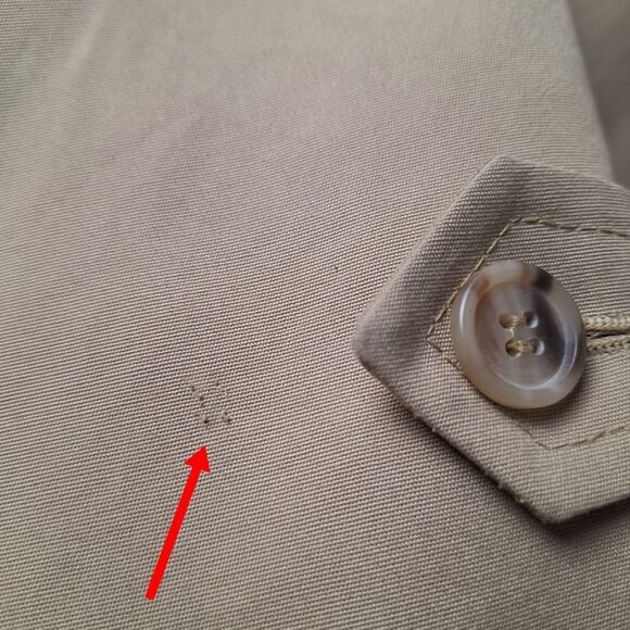 Misty Harbor Vintage Water Resistant Removable Faux Fur Lining Trench‎ Coat 42R - Picture 16 of 16